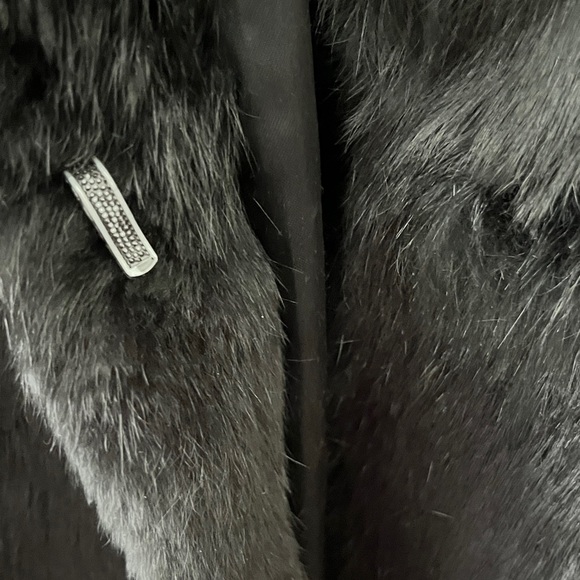 Lady Spencer Elegant Full Length Fur Coat Rabbit Fur France Made in Korea VTG - Picture 7 of 15